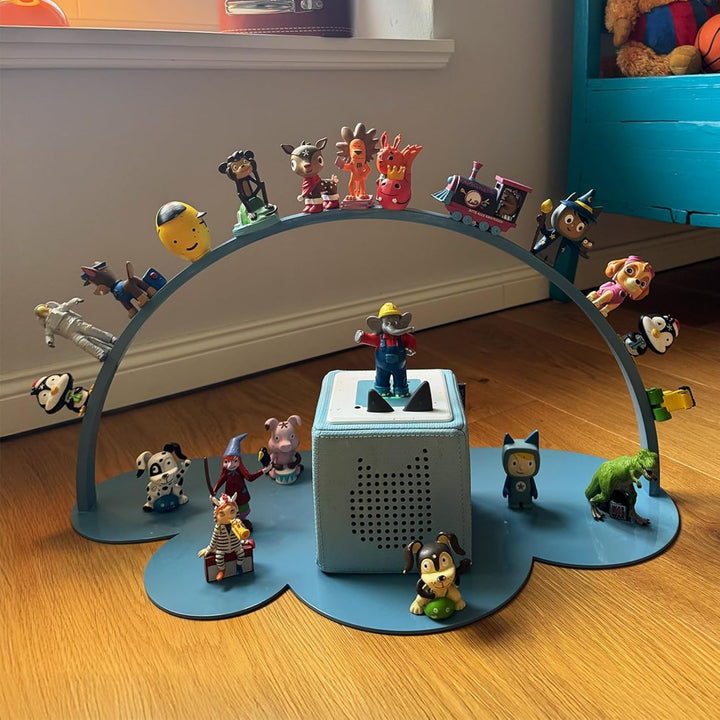 Regal Wolke – Magnetisches Standregal für 70–100 Hörfiguren – kompatibel mit Toniebox & Ladestation