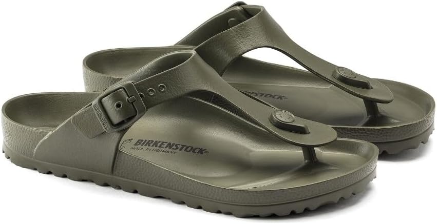 BIRKENSTOCK Unisex-Erwachsene Gizeh FL Zehentrenner 36 EU Khaki, 36 EU Khaki