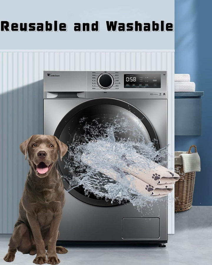 Waschbar Haustier-Urinunterlage,Wiederverwendbare Hundetöpfchen-Trainingsmatte, Super Absorbent Pupp