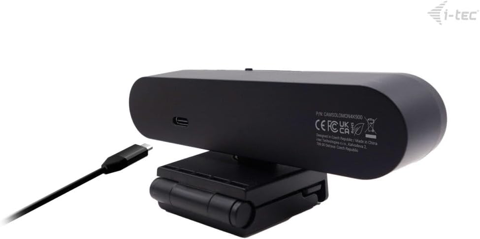 i-tec Solomon 900 PRO Webcam 4K mit Automatisches Framing (Auto Framing) zur Verfolgung des aktiven