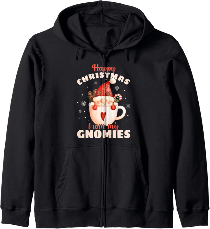 Weihnachts-Wichtel in einer Tasse, Happy Christmas, Gnome Kapuzenjacke
