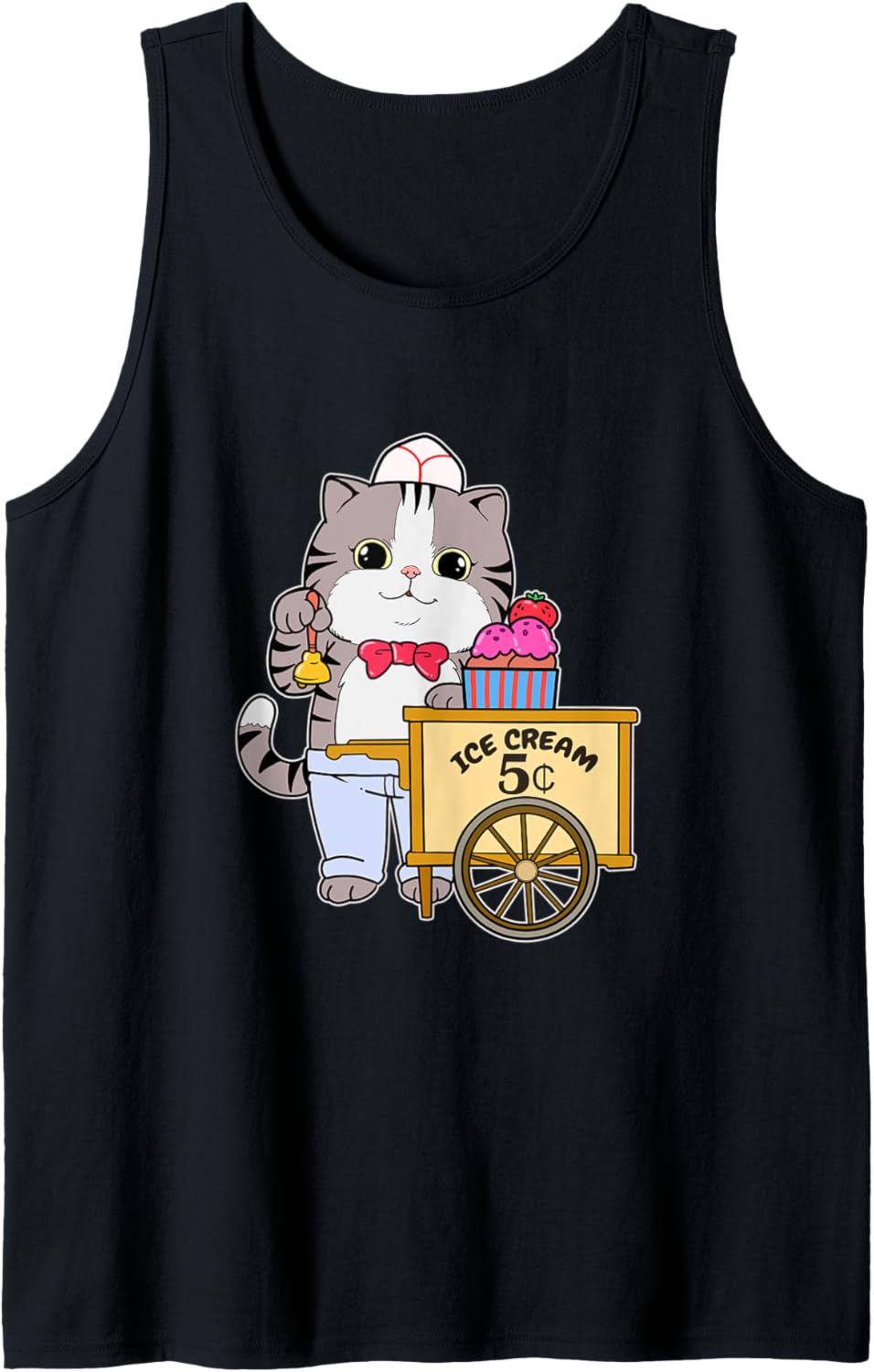 Milcheis Eiscreme Eisdiele Katze Eismann Eis Kätzchen Tank Top