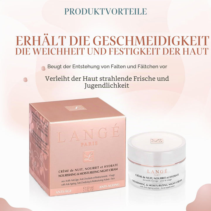 LANGE PARIS NÄHRENDE NACHTCREME/SPIELZENDREHEND, 50 ml
