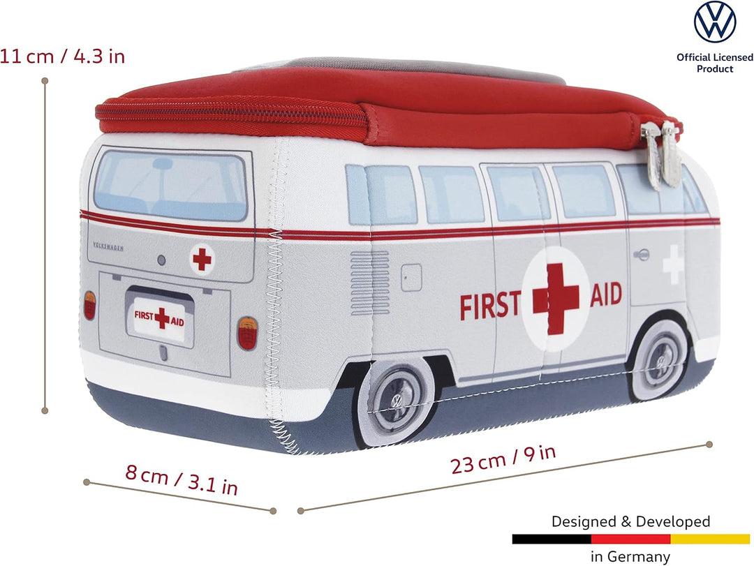 BRISA VW Collection - T1 Bulli Bus Kulturbeutel Kosmetiktasche | Volkswagen Universaltasche Waschbeu