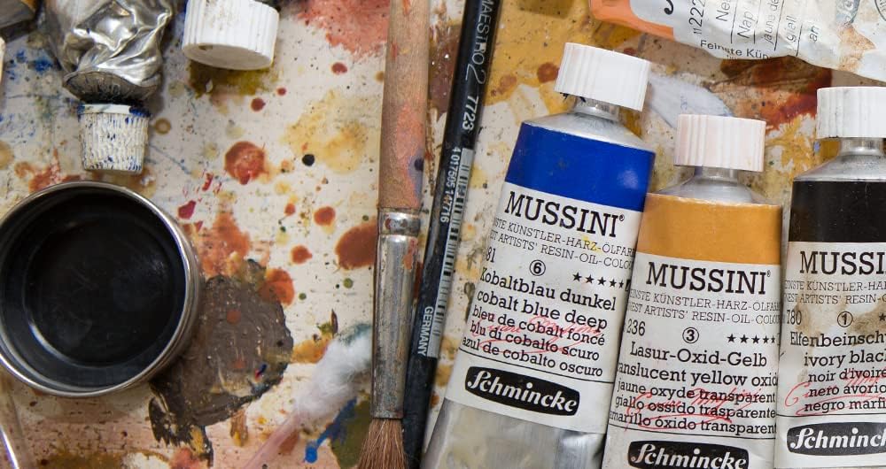 Schmincke MUSSINI® - feinste Künstler-Harz-Ölfarben, Umbra gebrannt natur - 150 ml 666 Umbra gebrann