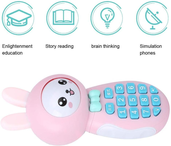 Zerodis Multifunktionales Baby-Musikspielzeug, Cartoon Kid Handy Elektronisches Telefon Spielzeug Mu