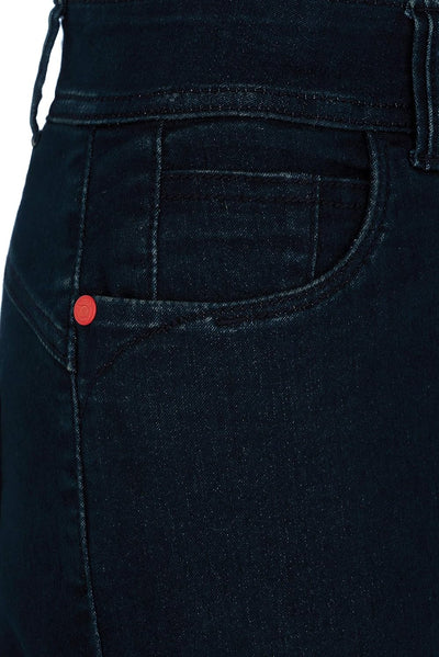 Million X - Damen Jeans -Bermuda - Dark Blue (36)