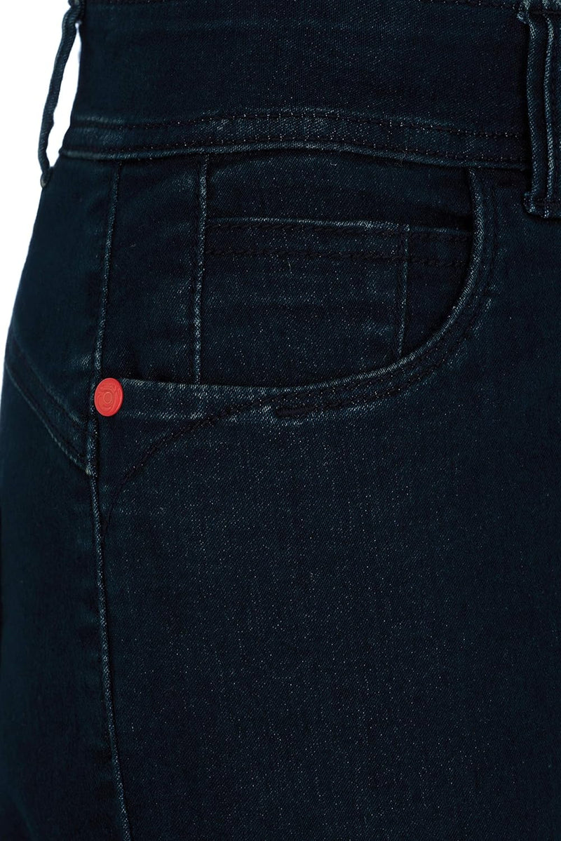 Million X - Damen Jeans -Bermuda - Dark Blue (36)