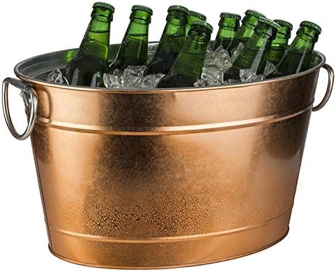 Buddy´s Bar - Getränkewanne, 11 Liter, Zinkwanne, Getränkekühler, mit Kunststoffeinsatz, hochwertige