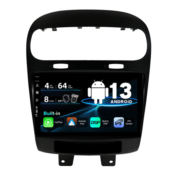 SXAUTO Android 12 IPS Autoradio Passt für Fiat Freemont Dodge Journey Leap (2012-2020) - Eingebaut C