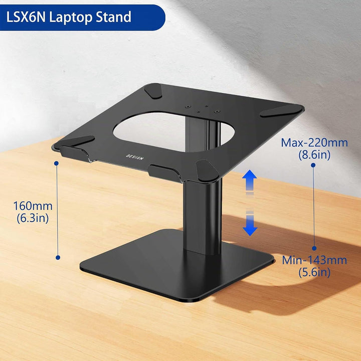 BESIGN LSX6N Laptop ständer, Verstellbarer ergonomischer Notebook-Ständer, Laptop ständer kompatibel