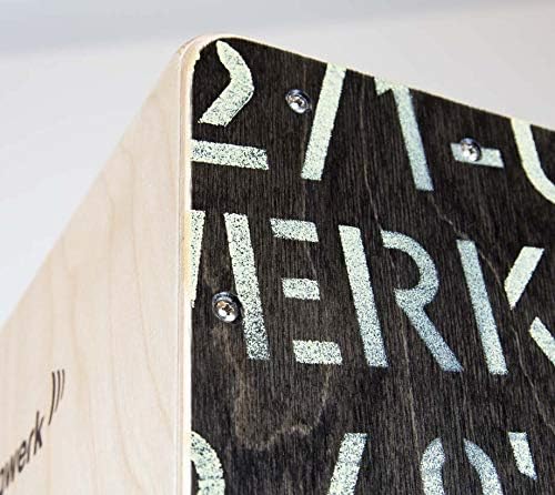 Schlagwerk CP404BLK 2-in-1 Handtrommeln schwarz edition Black H 49cm Single, Black H 49cm Single