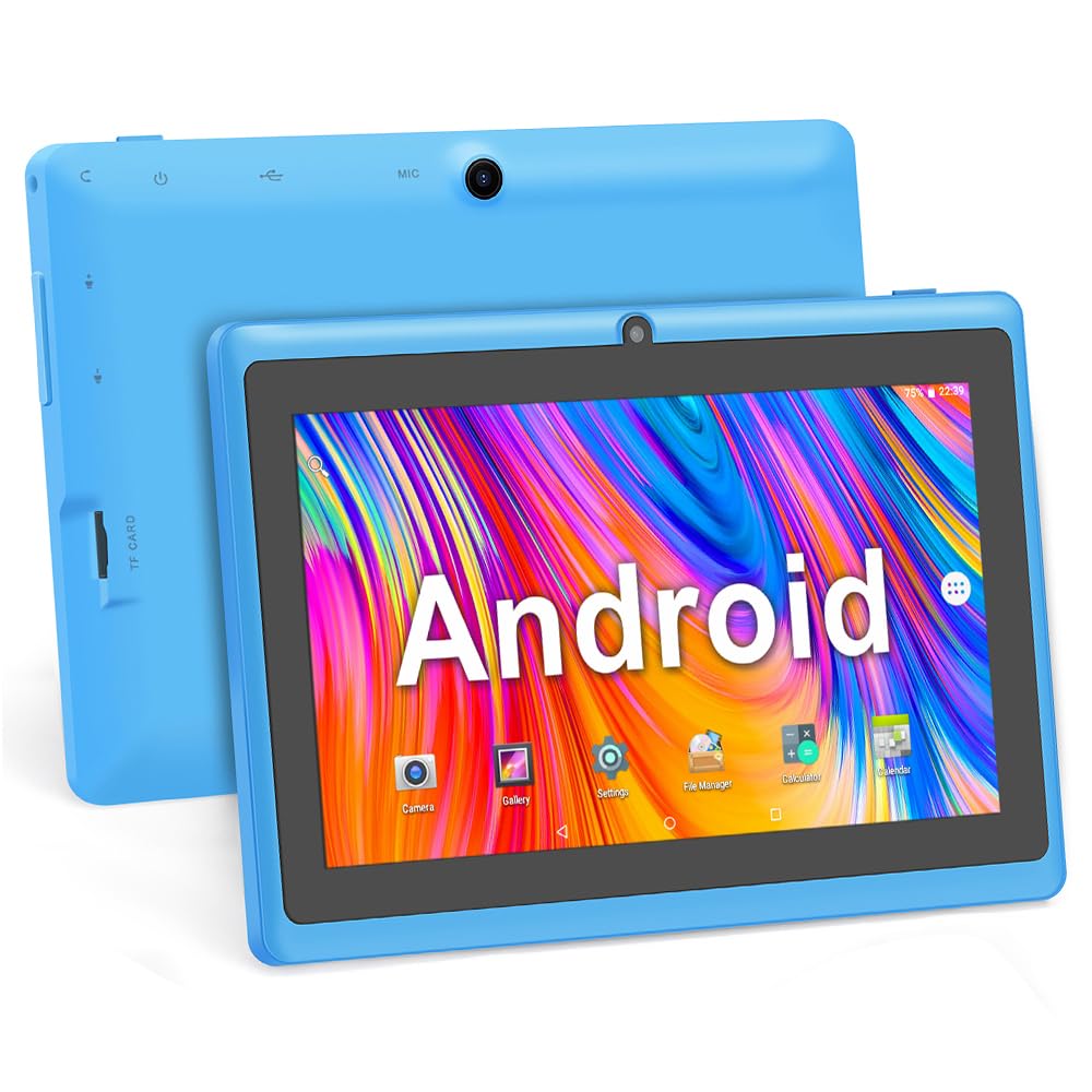 Haehne 7 Zoll Tablet PC, Android 5.0, A33 Quad Core, 1GB RAM 8GB ROM, Dual Kameras, WiFi, Bluetooth,