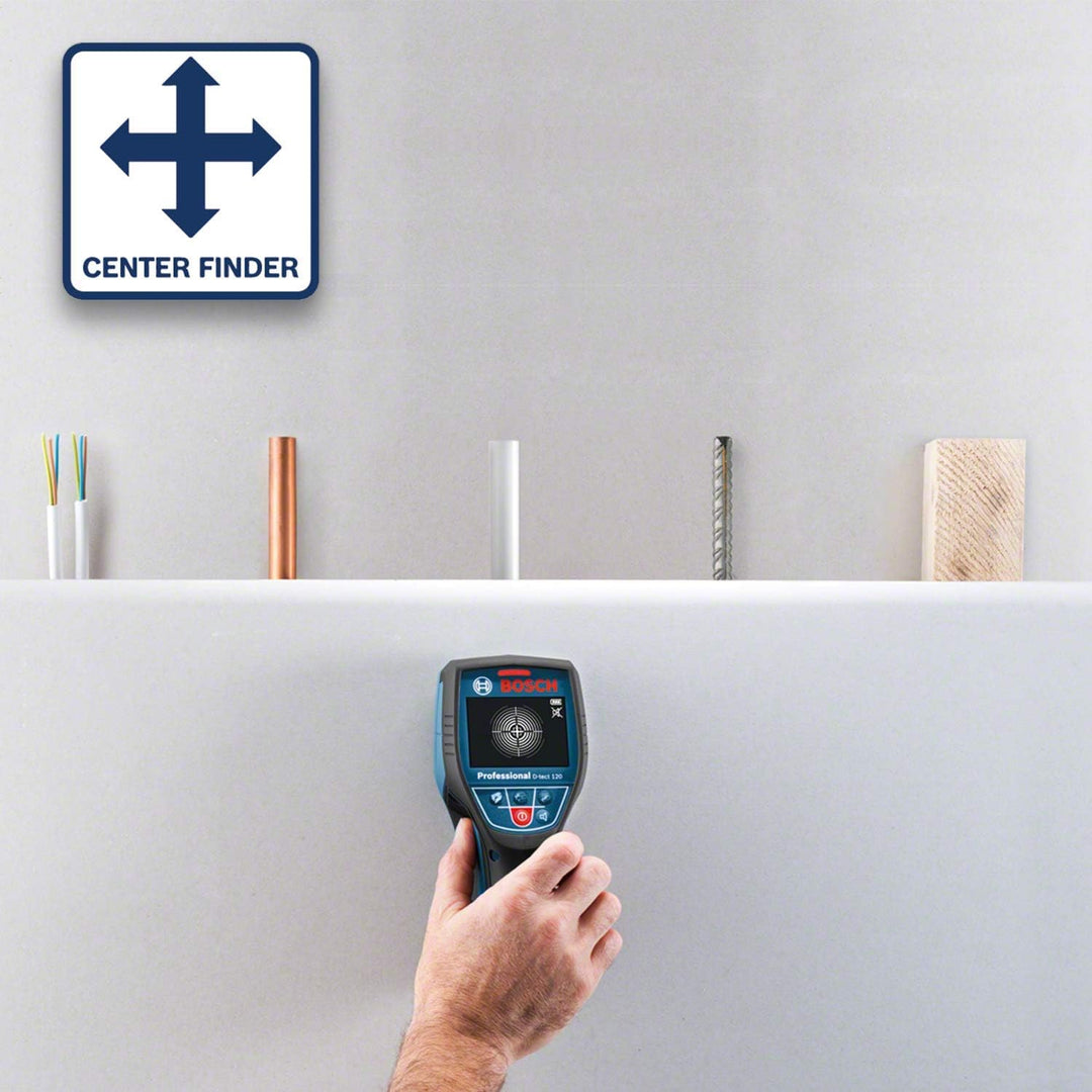 Bosch Professional System Ortungsgerät D-tect (1 Akku 12V, max. Ortungstiefe Kunststoffrohre/Holzunt