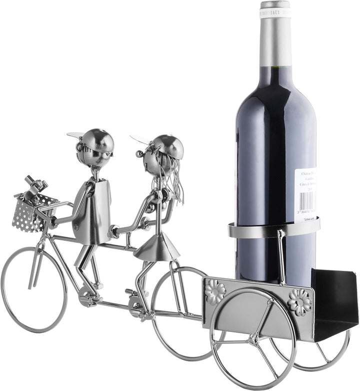 Brubaker Flaschenhalter Paar auf Tandem Fahrrad Metall Skulptur mit