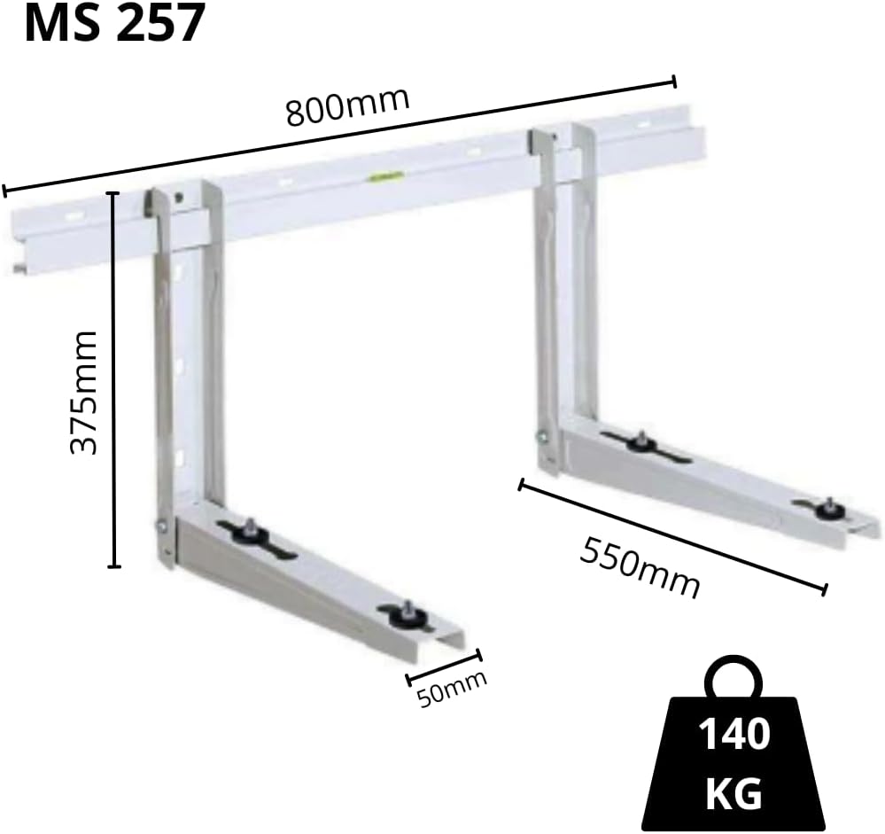 RODIGAS MS 257 800mm/550mm bis 140kg Universal Klimaanlage Wandkonsole für Split Klima Klimaanlage u