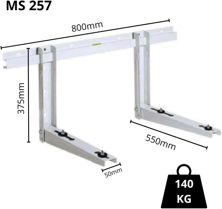 RODIGAS MS 257 800mm/550mm bis 140kg Universal Klimaanlage Wandkonsole für Split Klima Klimaanlage u