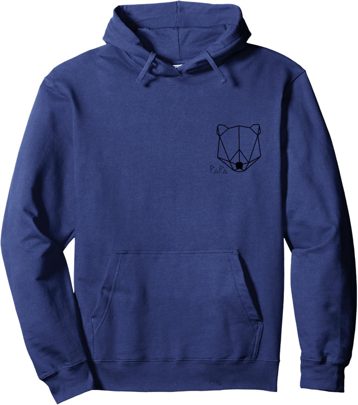 Vatertag Papa Bär Lustiger Retro Vintage Minimalistisch Bär Pullover Hoodie