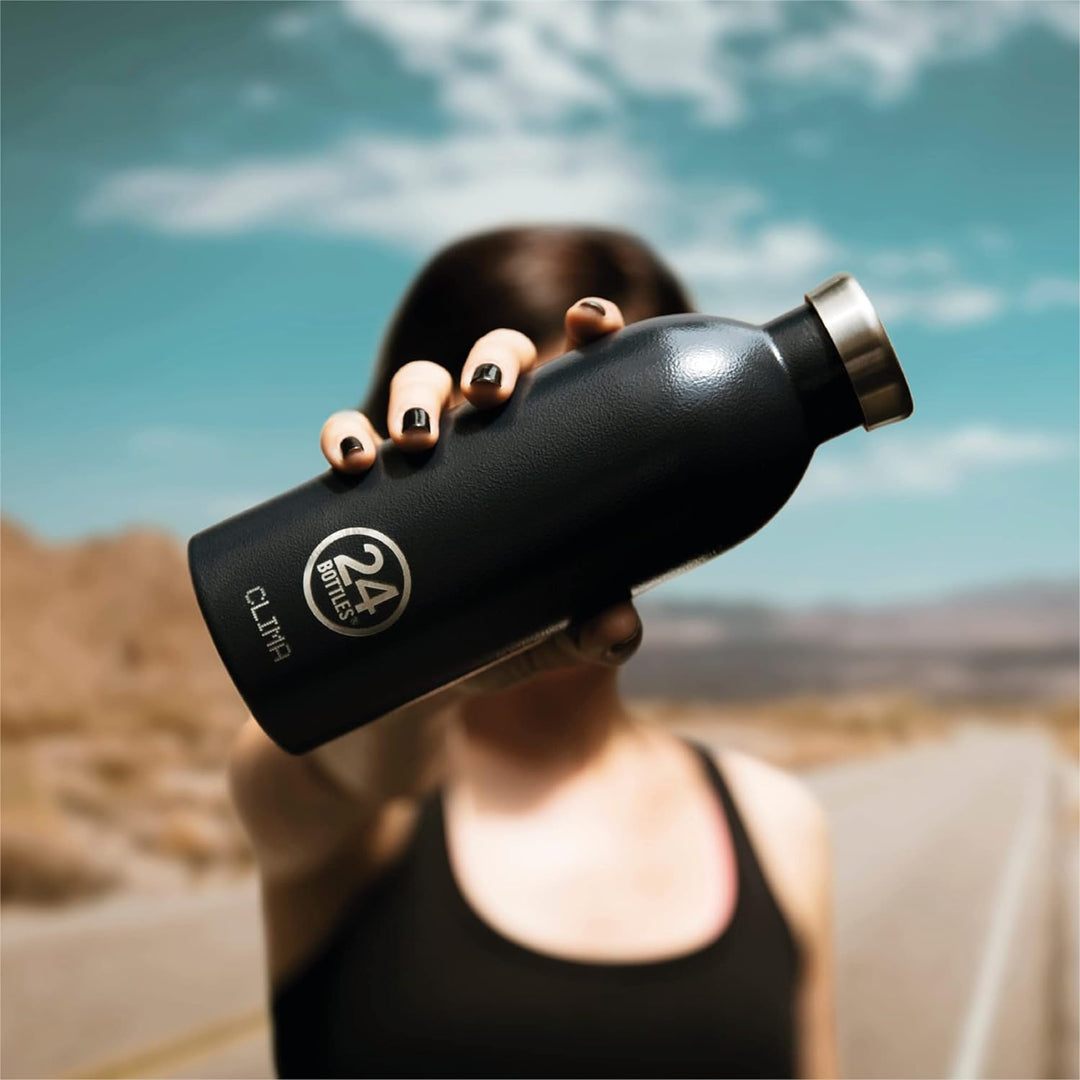 24Bottles Clima Flasche - 330ml/500ml/850ml Thermosflasche mit 100% Versiegeltem Deckel (12 Stunden