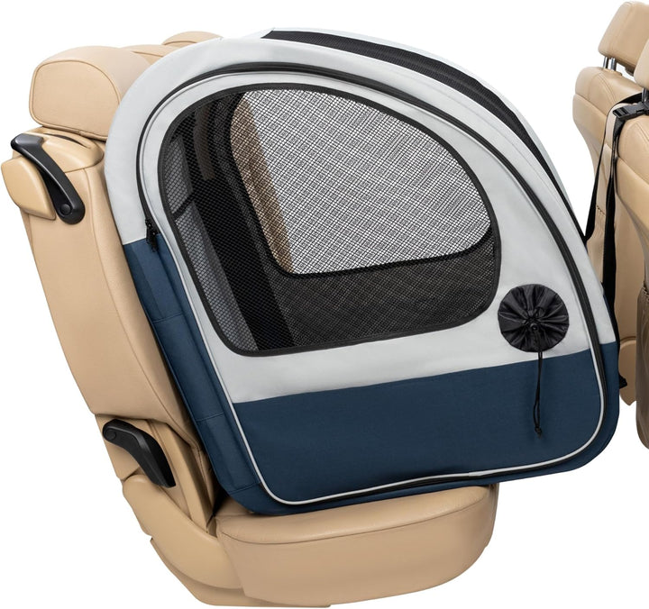 PetSafe Happy Ride Faltbare Transportbox, Hunde-Reisebox für die Autorückbank, Netztüren zur Belüftu