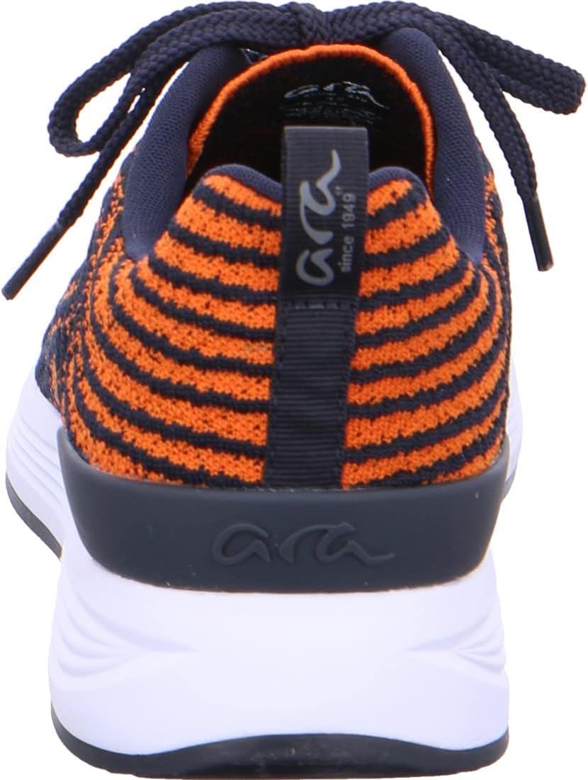ARA Herren Chicago Low-cut Sneaker 41 EU Blau Orange, 41 EU Blau Orange