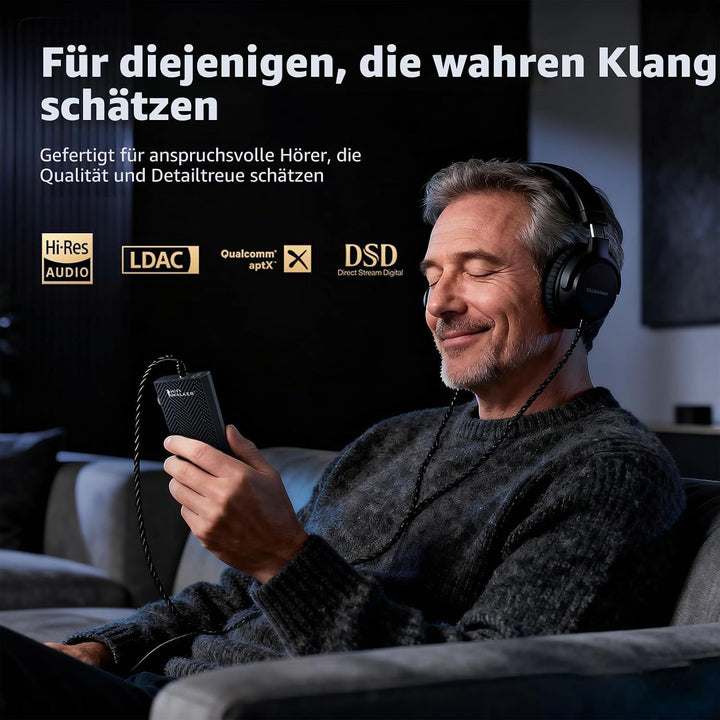 HIFI WALKER H20 Ultra HiFi MP3 Player mit Bluetooth 5.1, ES9038Q2M DAC, 32bit/192kHz, DSD, 4-Zoll-To
