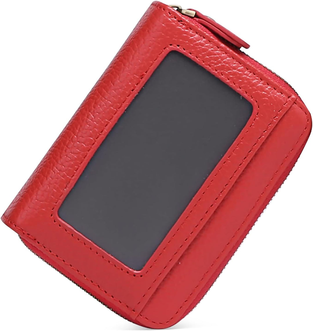 GAEKEAO Damen Geldbörse klein aus Echtes Leder, Geldbeutel für Frauen mit RFID-Schutz, Mini Damen Po