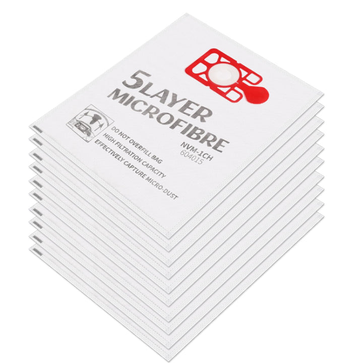 15 Stück Staubsaugerbeutel NVM-1CH für Hetty James Harry Numatic und NVM1CH 604015
