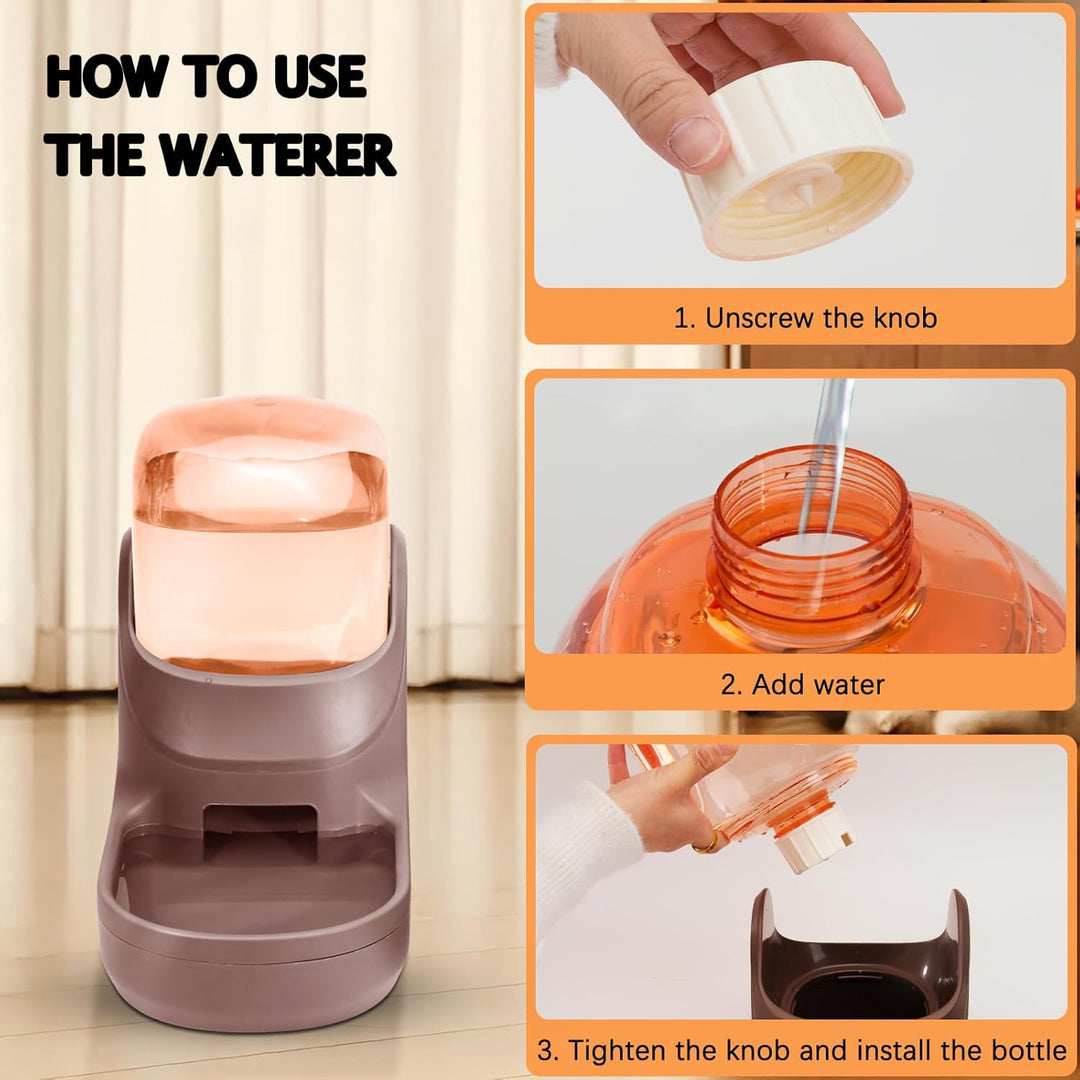 Automatisches Futter- und Wasserspender für Hunde, Katzen, Futterspender und Wasserspender, 3,8 l, 2