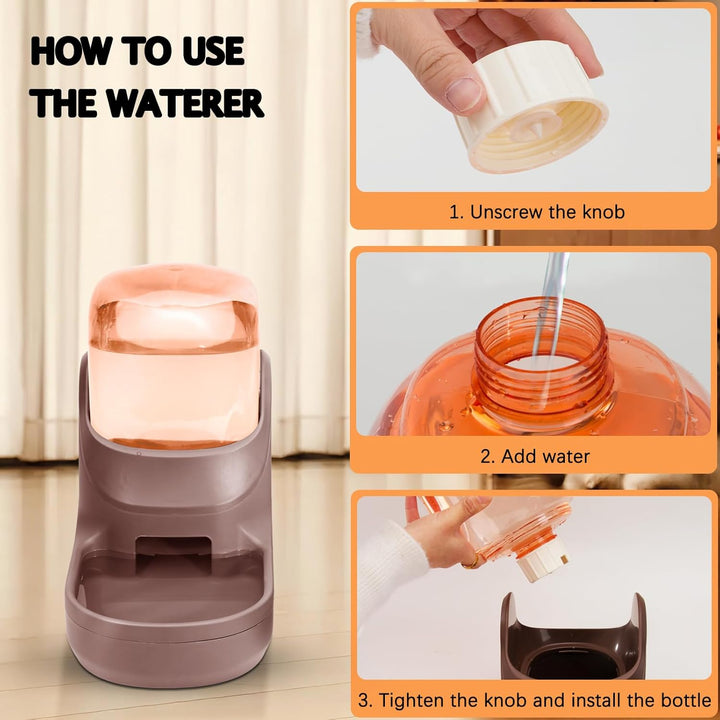 Automatisches Futter- und Wasserspender für Hunde, Katzen, Futterspender und Wasserspender, 3,8 l, 2
