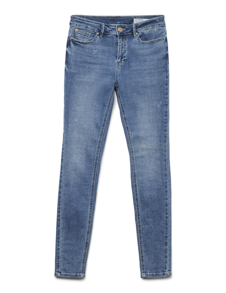 Vero Moda Damen Jeans 10300173 XS / 30L Medium Blue Denim, XS / 30L Medium Blue Denim