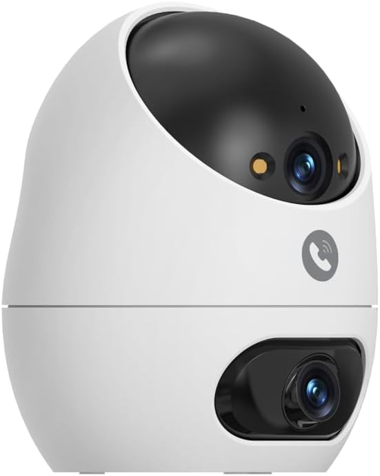 Beans View 3K+3K (5MP+5MP) Innenkamera Zwei Objektiven für Überwachung und Sicherheit, 2,4 GHz WLAN,