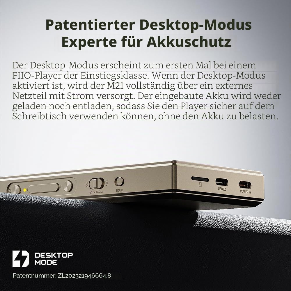FiiO M21 Android 13 tragbarer Musik-Player, MP3, Snapdragon 680, 4 x CS43198 DAC-Chips, Hi-Res-Audio