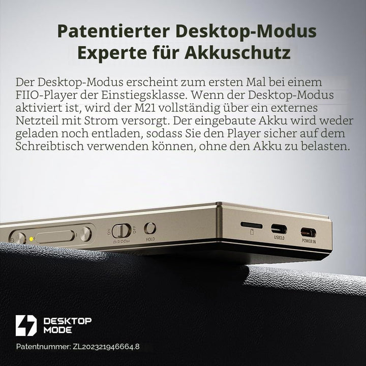 FiiO M21 Android 13 tragbarer Musik-Player, MP3, Snapdragon 680, 4 x CS43198 DAC-Chips, Hi-Res-Audio