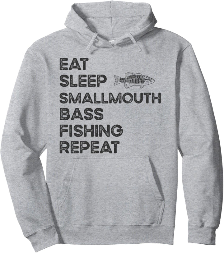 Eat Sleep Repeat – Fisher Fisherman Smallmouth Barsch Angeln Pullover Hoodie