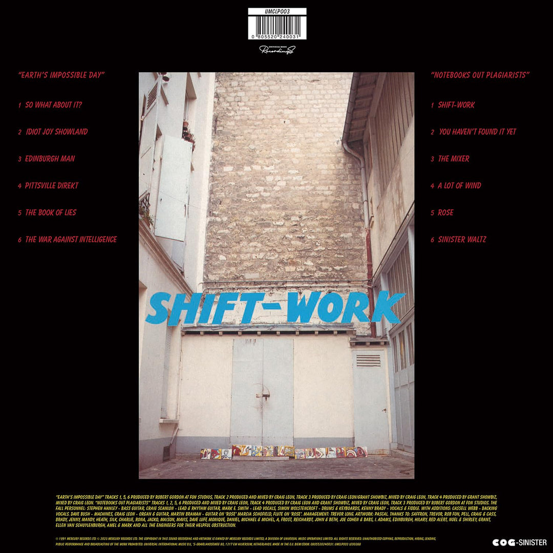 Shiftwork, Vinyl