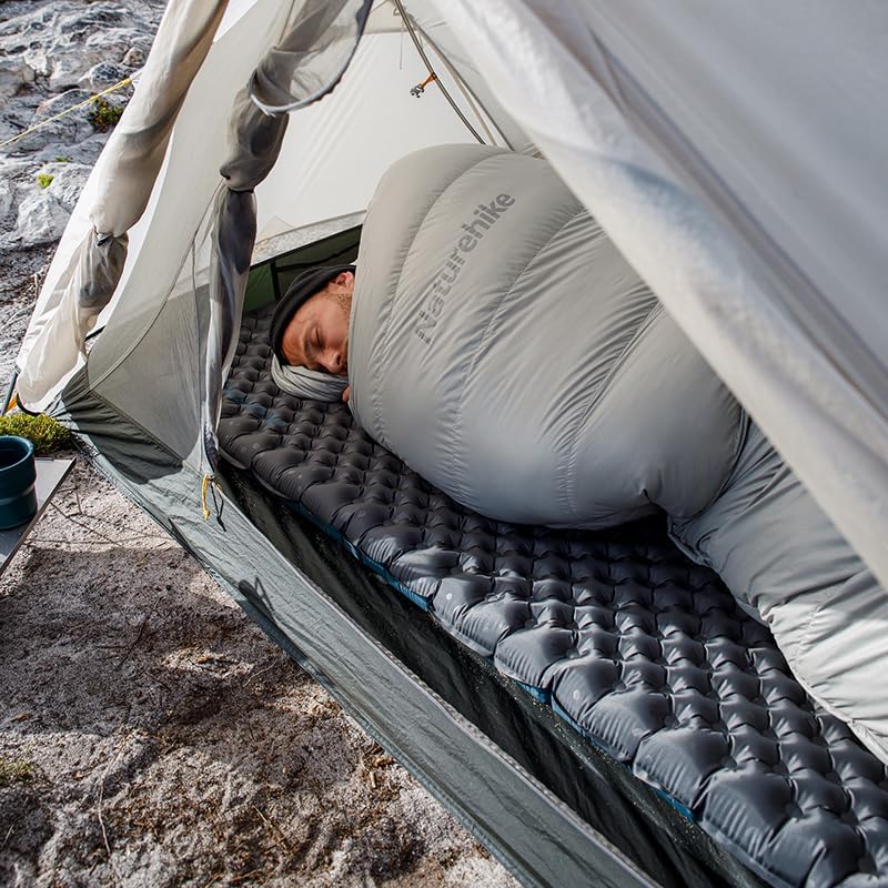 Naturehike Ultraleichte Selbstaufblasende Isomatte, Aufblasbare Campingmatte 3,5R, Langlebige, Tragb