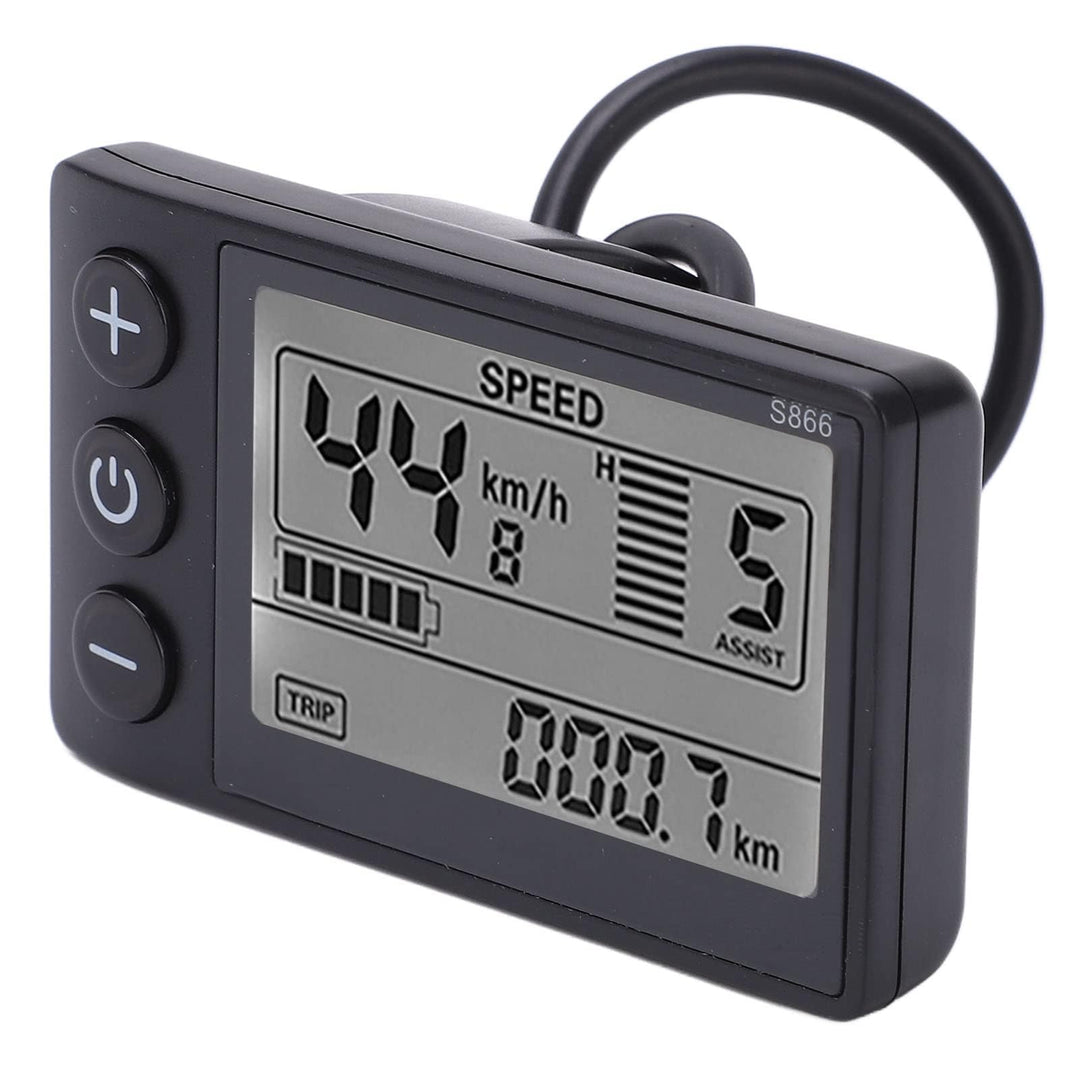 S866 LCD Display, Fahrradcomputer Wasserdichtem Elektrofahrrad S866 Display Meter 24V 36V 48V Bedien