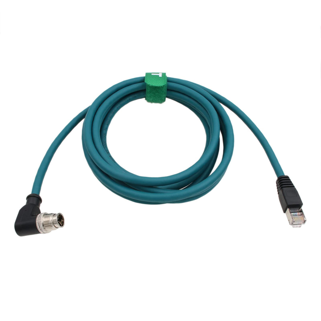 HangTon M12 Ethernet 8 Pin X Code RJ45 CAT7e GigE Kabel für Basler Cognex Industriekamera Sensor Hig