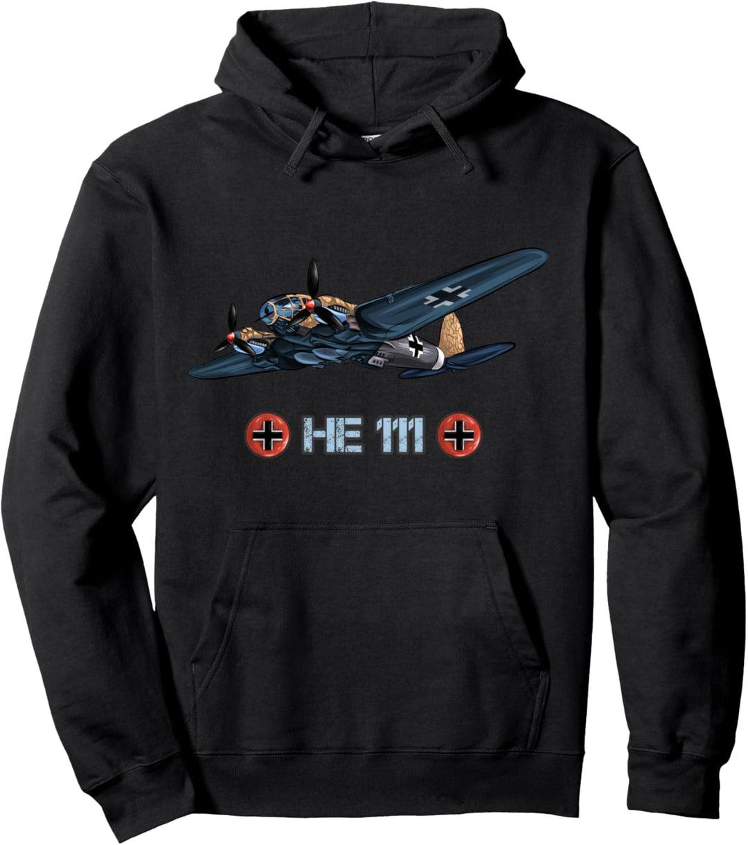 Weltkrieg 2 Deutscher Bomber Heinkel HE 111 Pullover Hoodie