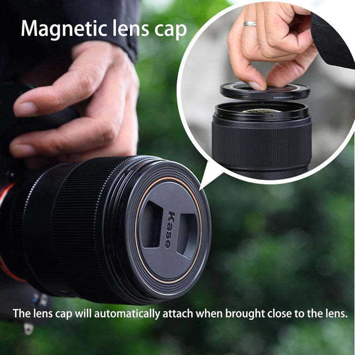 Kase 82mm Magnetische vordere Objektivkappe für Canon EF 24-70mm f2,8L II USM, für Nikon Nikkor Z 24