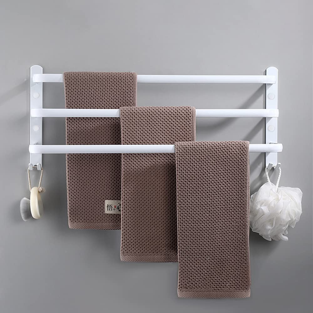 Handtuchhalter Bad 3 Tier Handtuchstange Badezimmer Aluminium Wand-handtuchhalter Handtuchhalter Wan