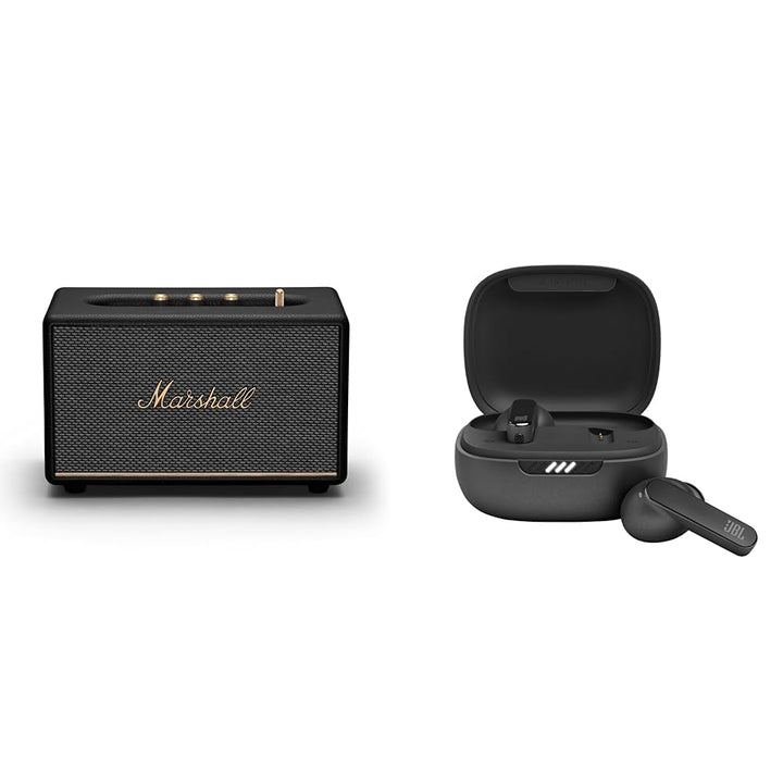 Marshall Acton III Bluetooth-Lautsprecher, Kabellos – Schwarz & JBL Live Pro 2 TWS – wasserdichte, T