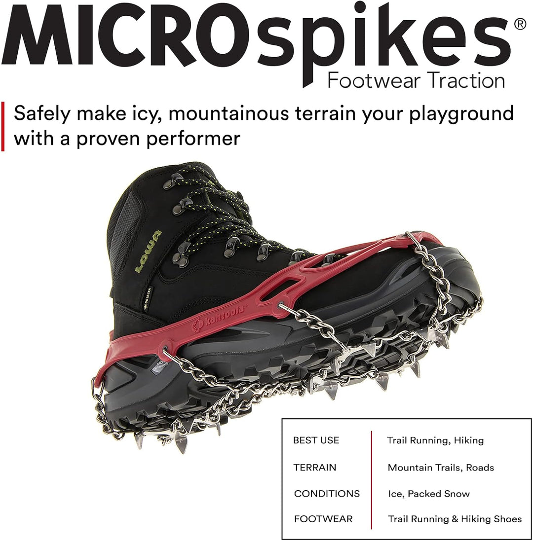Kahtoola Microspikes Footwear Traction – 2015/16 Rot M, Rot M
