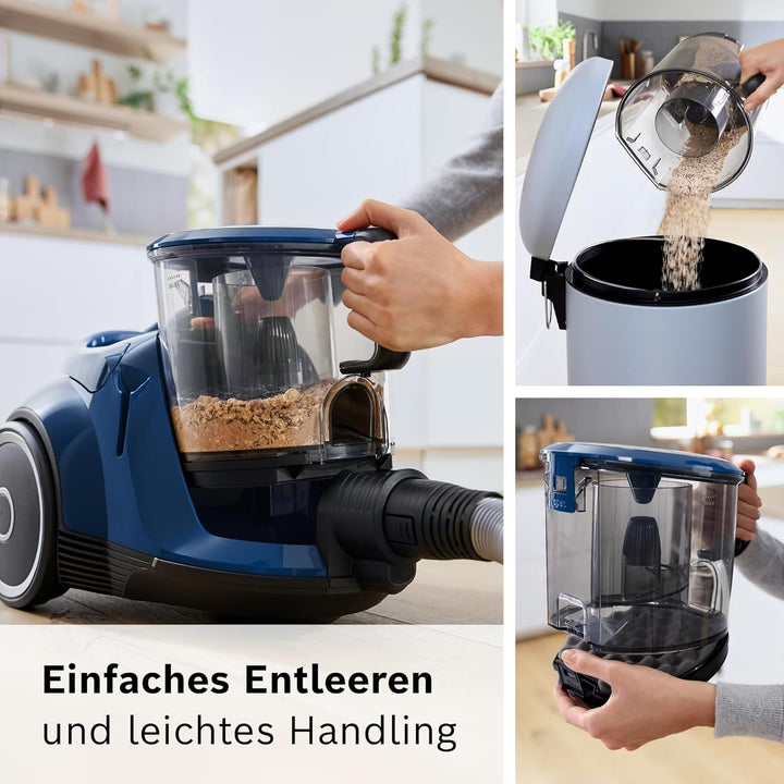 Bosch Staubsauger beutellos Serie 6 BGC41XECO, ideal für Allergiker, Hygiene-Filter, 10 Jahre Motorg