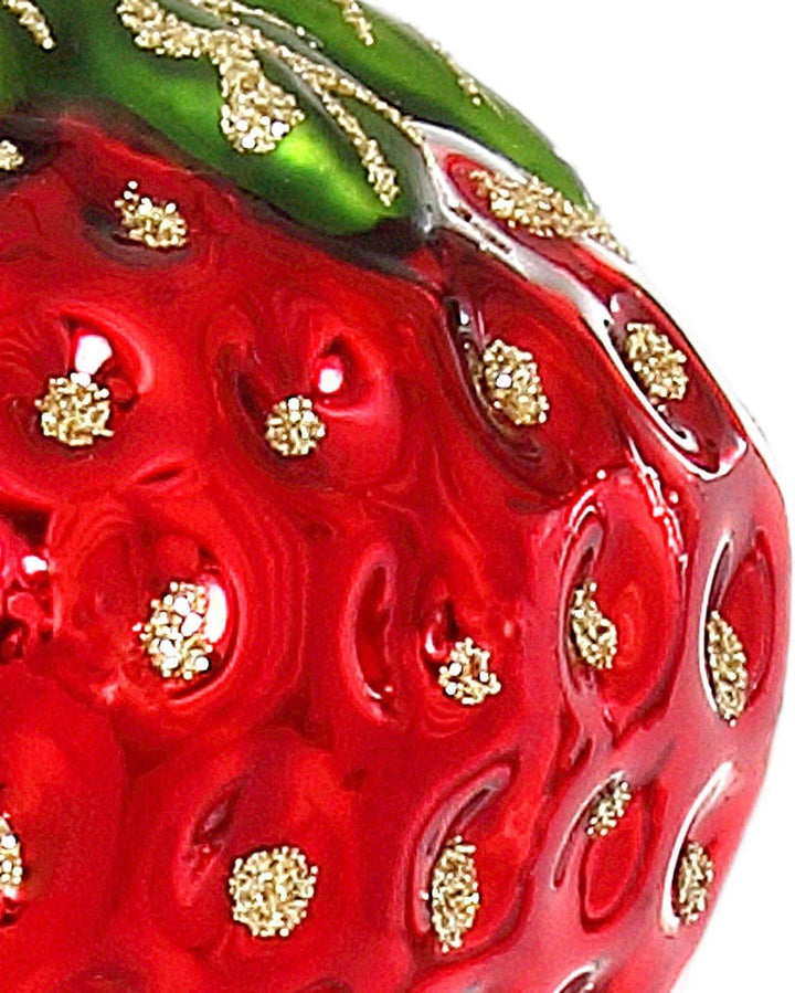 Sikora Erdbeere besondere Weihnachtskugel Glas Christbaumschmuck Deko Figur Weihnachten Anhänger Orn