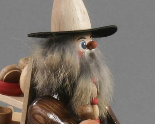 Räuchermännchen Holzwarenhändler - 20,5cm - Original Erzgebirge Räuchermann - Dregeno Seiffen