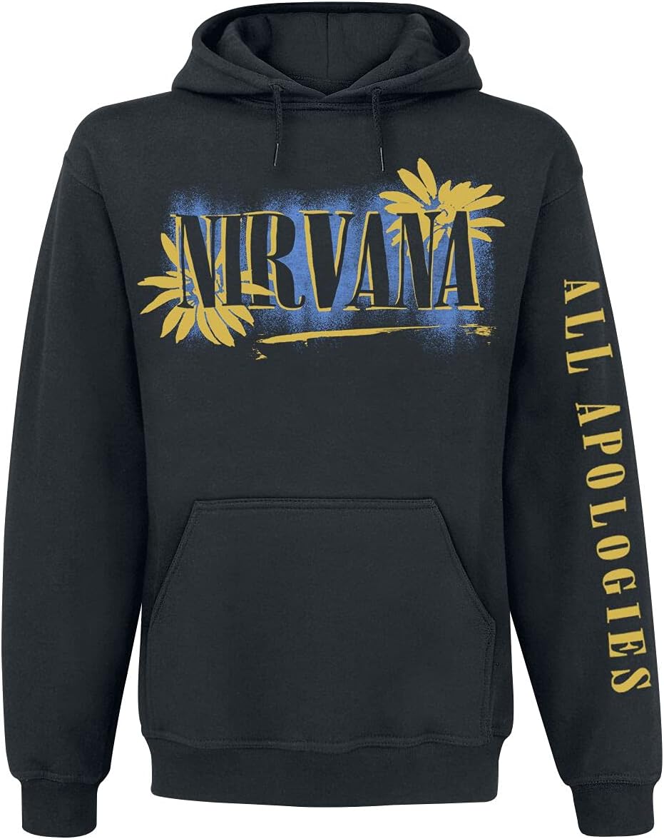Nirvana All Apologies Männer Kapuzenpullover schwarz Band-Merch, Bands