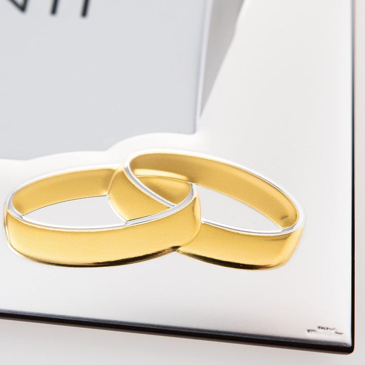 VALENTI & CO. - Silberrahmen 13x18 cm goldene Hochzeit - 50 Jahre Ehe oder für das Fünfzigste von El