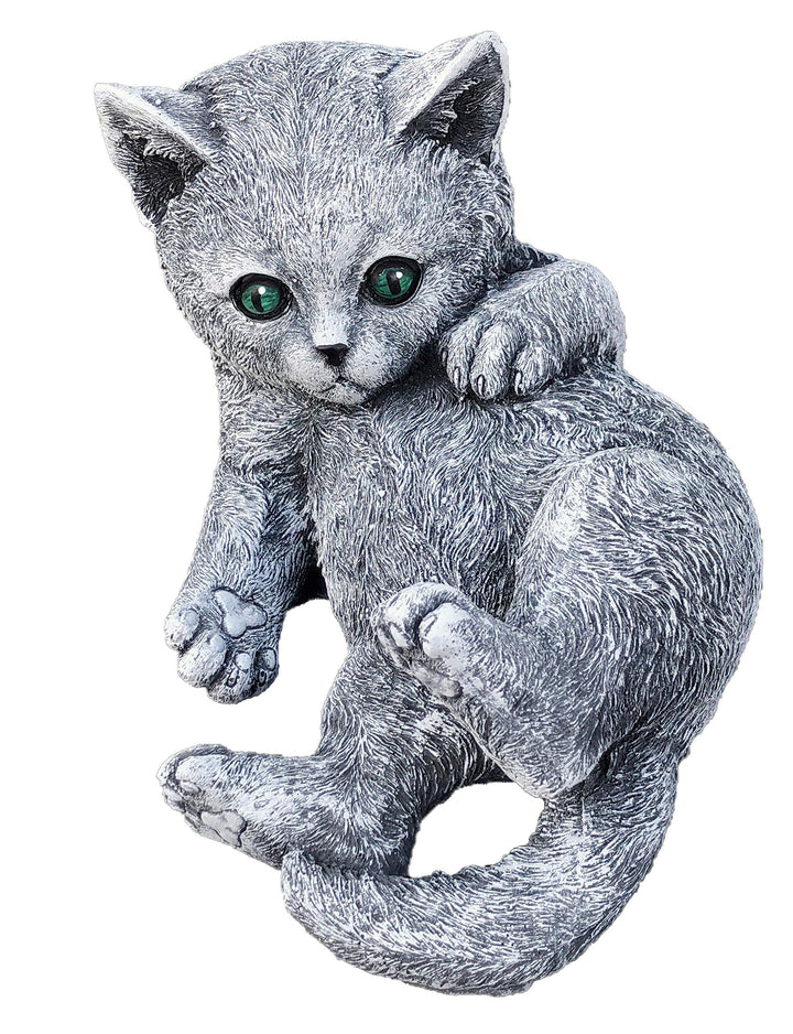 stoneandstyle Steinfigur Katze Bella spielend, massiver Steinguss, Frost- und wetterfest bis -30°C